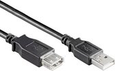 USB verlengkabel 2.0 - Zwart - 5 meter - Allteq