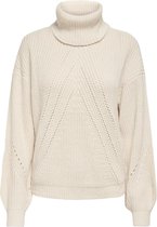 Jacqueline de Yong Trui Jdycory Justy L/s Rollneck Pullover 15234111 Eggnog Dames Maat - L