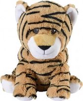 warmteknuffel tijger 31 cm bruin/zwart - magnetronknuffel - warmie tijger - opwarmknuffel - knuffel tijger