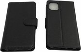 Apple iPhone 13 Pro Zwart Portemonnee Wallet Case – TPU hoesje met pasjes Flip Cover - Boek beschermend Telefoonhoesje- 2x Gratis Screen Protector