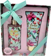 Exotic Flower Cadeau Pakket - Jasmine & Rose - Gift Set - Badschuim / Douchegel & Bodylotion - 2 Deli