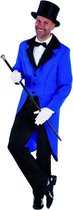 Dans & Entertainment Kostuum | Frackjas Fred Astaire Blauw Man | Small | Carnaval kostuum | Verkleedkleding