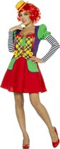 Wilbers & Wilbers - Clown & Nar Kostuum - Clown Theater Van De Lach - Vrouw - multicolor - Maat 36 - Carnavalskleding - Verkleedkleding