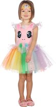 Wilbers & Wilbers - Eenhoorn Kostuum - Fantasie Droom Eenhoorn - Meisje - Multicolor - Maat 92 - Carnavalskleding - Verkleedkleding