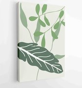 Canvas schilderij - Abstract art nature background vector. Modern shape line art wallpaper 4 -    – 1934329664 - 80*60 Vertical