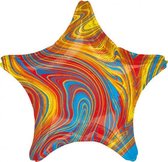 folieballon Colorful Star 45 cm metallic