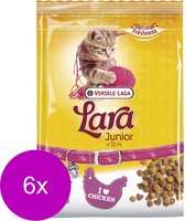 Lara Junior Kip - Kattenvoer - 6 x 350 g