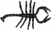 schorpioenen 7 x 4 cm PVC zwart 12 stuks