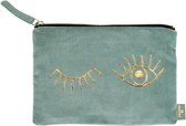 etui Eyes fluweel 22 cm groen