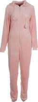 Cocodream meisjes onesie fleece | MAAT 152 | Schaduwstreep | roze