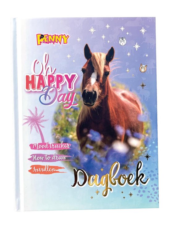 Foto: Penny dagboek happy dagboek paarden dagboek meisje journal journaling journaling producten paardencadeaus school school spullen notitieboek notitieboekje dagboek kinderen paarden paard paarden spullen pony veulen