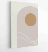 Canvas schilderij - Abstract organic shape Art design for poster, print, cover, wallpaper, Minimal and natural wall art. Vector illustration. 2 -    – 1834428175 - 115*75 Vertical