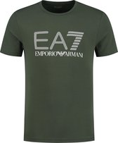 EA7 EA7 Train Visibility T-shirt - Mannen - donkergroen - wit