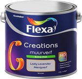 Flexa Creations - Muurverf - Extra Mat - Mengkleuren Collectie - Lady Lavender - 2.5 l