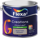 Flexa Creations - Muurverf - Extra Mat - Mengkleuren Collectie - Taupe Twist - 2.5 l