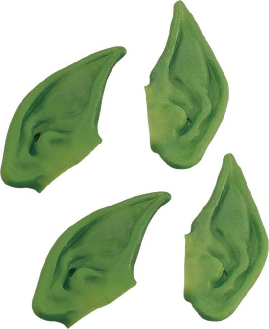 Set Van 4x Stuks Groene Elfen Oren Voor Volwassenen Carnaval Verkleed