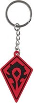 sleutelhanger Battle for Azeroth Horde metaal rood/zwart