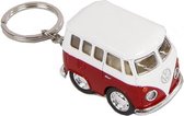 sleutelhanger Volkswagen die-cast 5 cm wit/rood