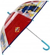 paraplu Rainy Days junior 73 cm PVC transparant/rood