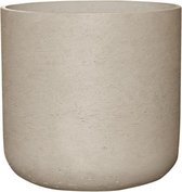 Pot Rough Charlie XXL Grey Washed Fiberclay 44x43 cm grijze ronde bloempot
