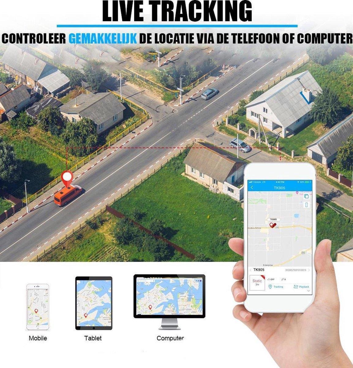 Auto volgsysteem GPS Tracker Magneet Gratis App Krachtige accu