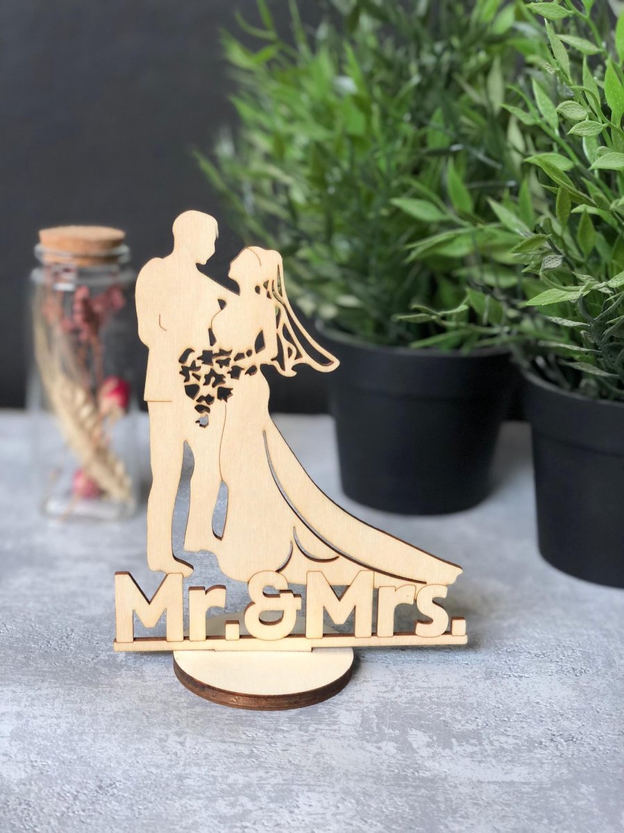 Persoonlijke kerstversiering voor Pas getrouwd Keramisch Ornament