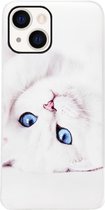 ADEL Siliconen Back Cover Softcase Hoesje Geschikt voor iPhone 13 - Katten