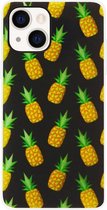 ADEL Siliconen Back Cover Softcase Hoesje Geschikt voor iPhone 13 - Ananas