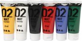 acrylverf mat 6 stuks 20 ml multicolor