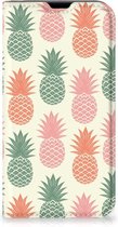 Smartphone Hoesje geschikt voor iPhone 13 mini Leuk Bookcase Ananas