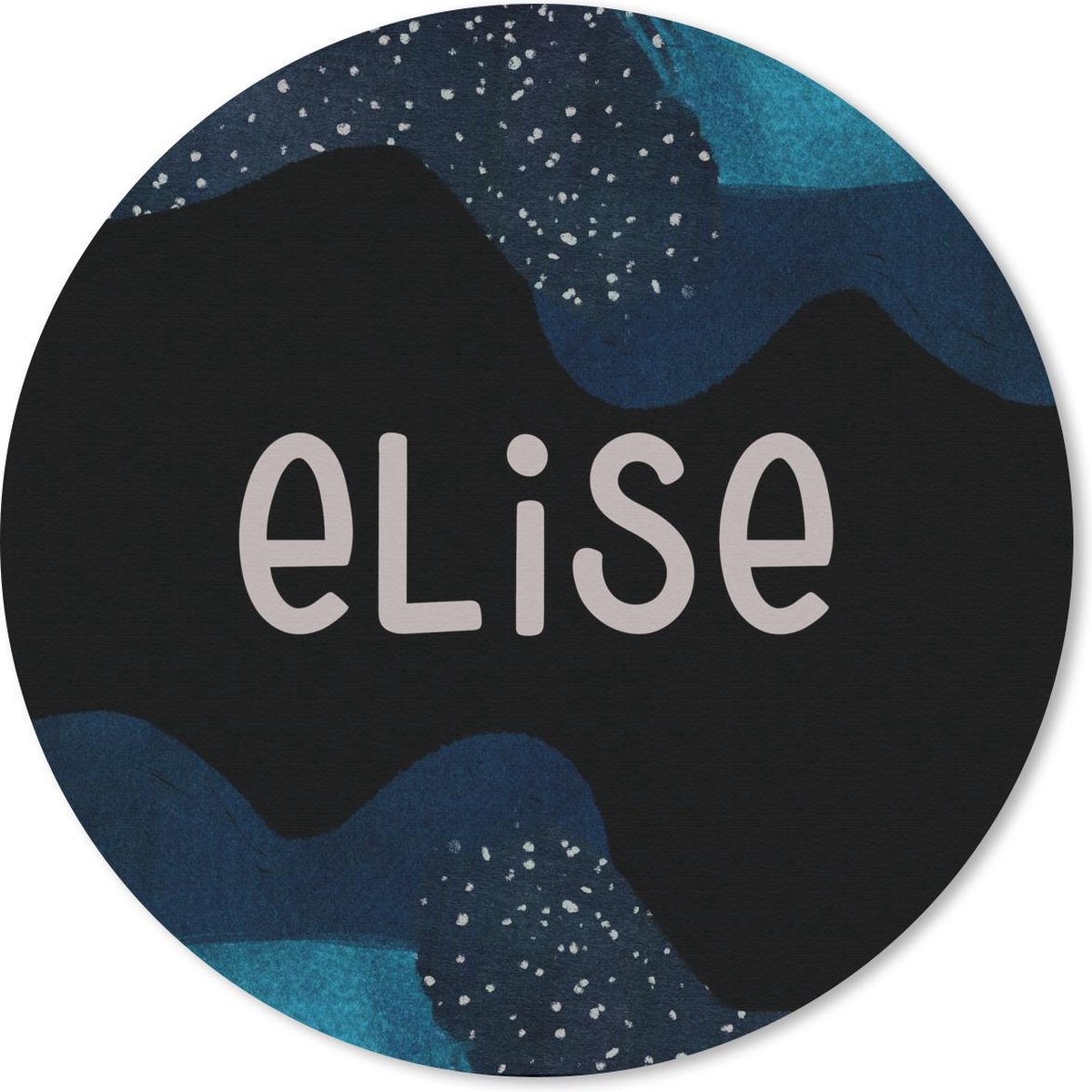 Muismat rond 30x30 cm - Mousepad Elise - Pastel - Meisje - Ronde muismatten