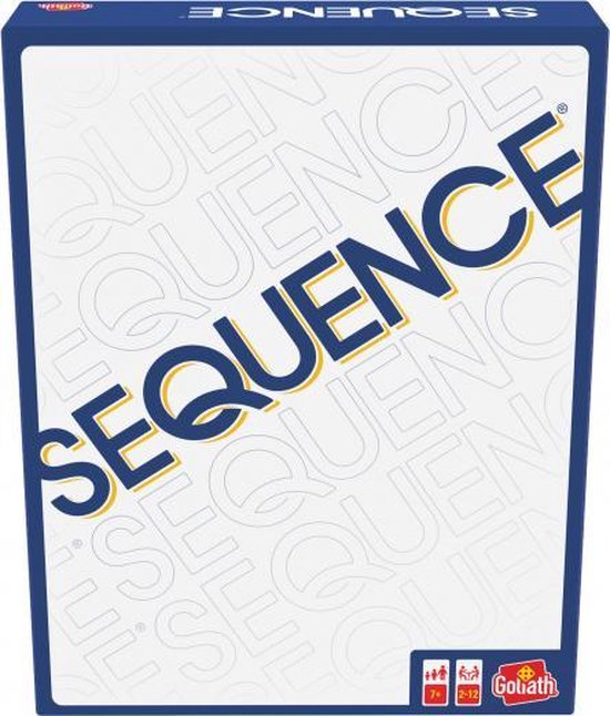 Boek: bordspel Sequence karton wit/blauw, geschreven door Sequence