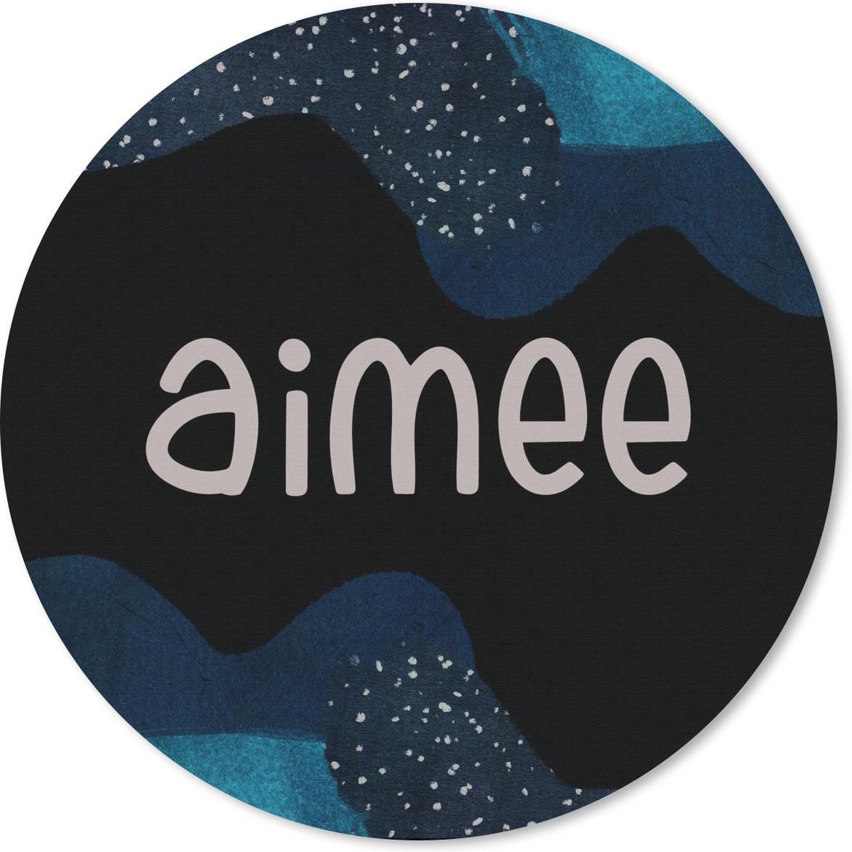 Muismat rond 30x30 cm - Mousepad Aimee - Pastel - Meisje - Ronde muismatten