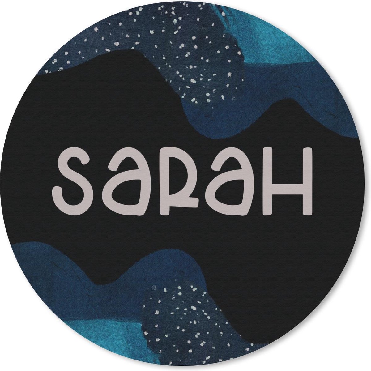 Muismat rond 20x20 cm - Mousepad Sarah - Pastel - Meisje - Ronde muismatten