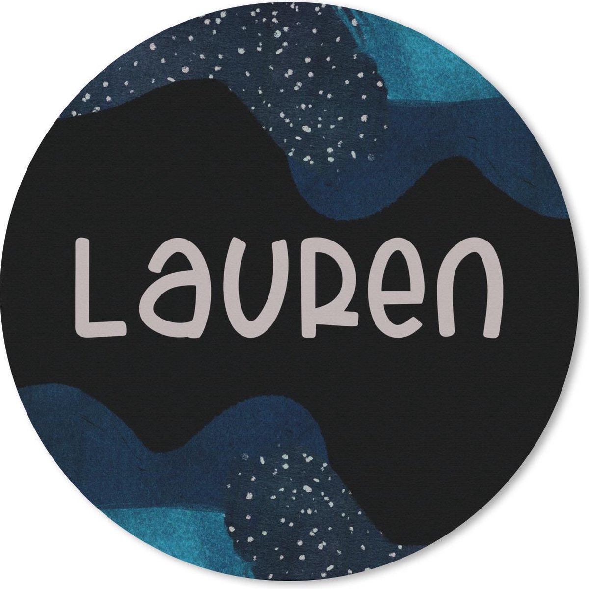 Muismat rond 30x30 cm - Mousepad Lauren - Pastel - Meisje - Ronde muismatten