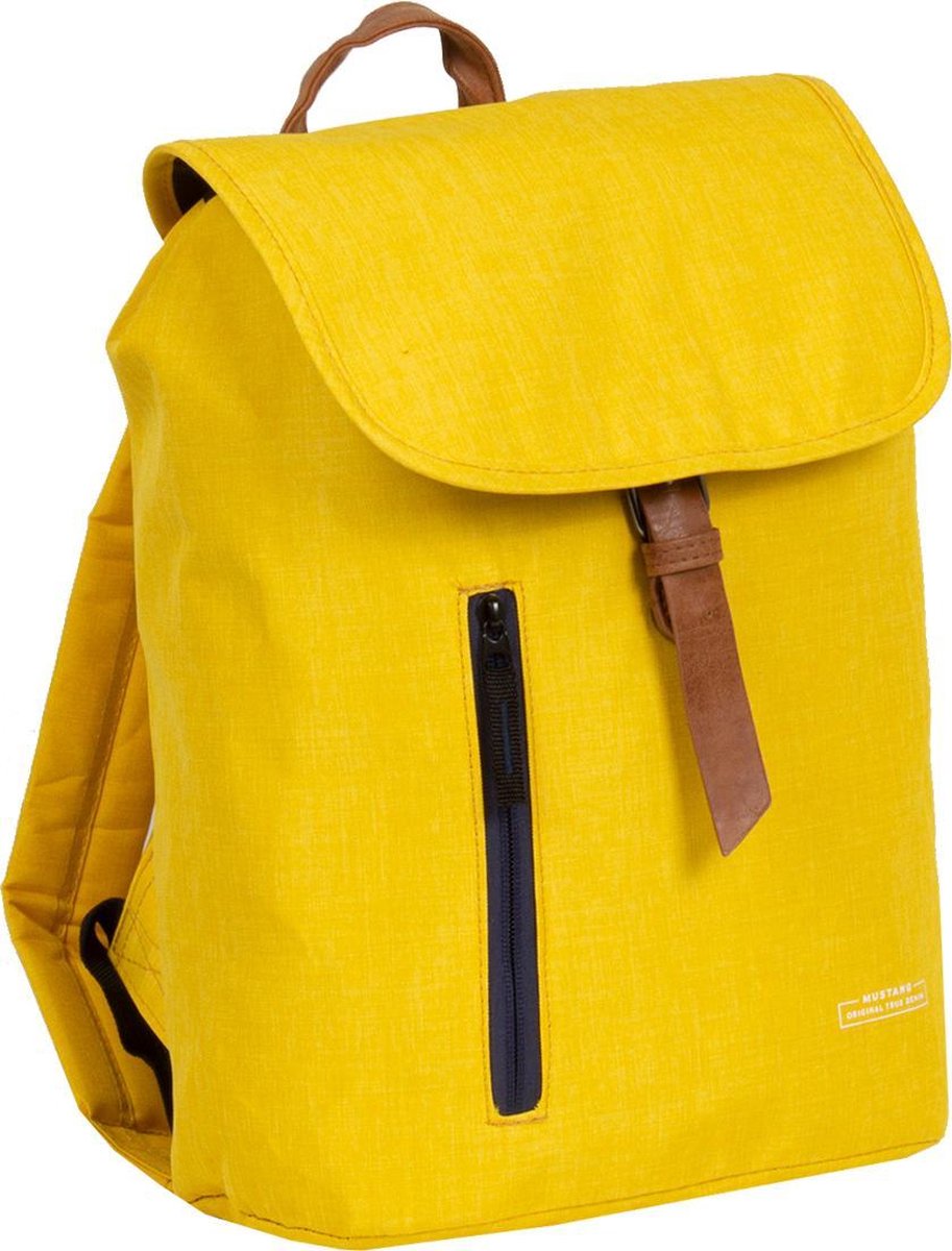 Mustang® Napels - Backpack - Small Flap - Rugtas - Schooltas - Geel