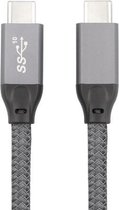 100 W USB-C / Type-C mannelijk naar USB-C / Type-C mannelijk volledig functionele datakabel met E-markering, kabellengte: 1 m
