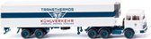 miniatuurvrachtwagen Mercedes-Benz 1:87 wit/blauw