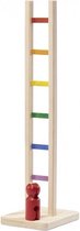 klimmer met kleurrijke ladder 42 cm multicolor