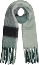 Warme Wintersjaal 'Winter Time' - Groen, Zwart - Polyester - Yehwang - Sjaal