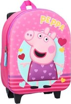 trolley rugzak Peppa Pig meisjes 31 x 25 x 12 cm roze