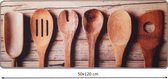 Ikado  Keukenmat houten lepels  50 x 120 cm