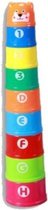 stapelbekers beer 9-delig multicolor