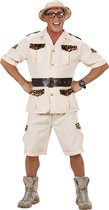 Widmann - Jungle & Afrika Kostuum - Safari - Man - bruin,wit / beige - Large - Carnavalskleding - Verkleedkleding