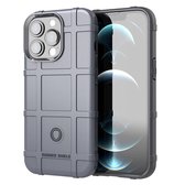 iPhone 13 Pro Hoesje - Rugged Shield TPU Gelcase - Grijs - GSM Hoesje - Telefoonhoesje Geschikt Voor: Apple iPhone 13 Pro