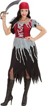 Widmann - Piraat & Viking Kostuum - Boekanier Killer Piraten Dame - Vrouw - Rood, Zwart - Large - Carnavalskleding - Verkleedkleding