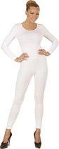 Widmann - Dans & Entertainment Kostuum - Unicolor Body Volwassen, Lang, Wit - Vrouw - wit / beige - Medium / Large - Carnavalskleding - Verkleedkleding