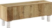 Tv meubel massief mangohout 118x30x45 cm