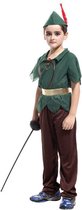 WiseGoods Luxe Peter Pan Kostuum - Carnaval - Jongen - Carnavalskleding - Halloween - Verkleedkleren Jongens - Speelgoed - 110/116