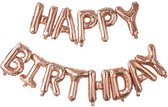 Ginger Ray Pick & Mix 'Happy Birthday' verjaardag ballon slinger - rosé goud - 1,50 meter